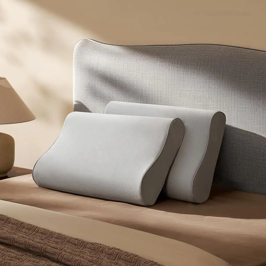 Mijia Memory Cotton Neck Pillow Pro Soft Breathable Antibacterial Strong Support 9cm 11cm High Low Curve Seamless Fit Ergora