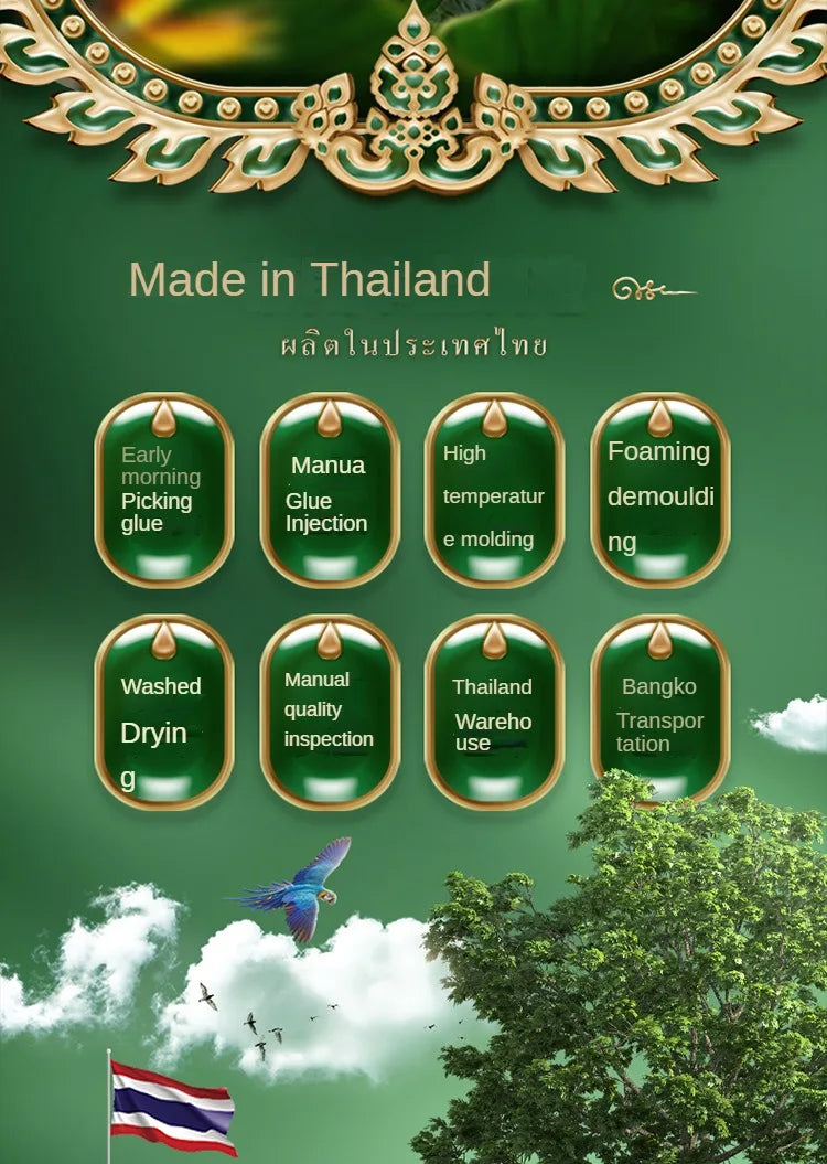 TAIHI Thailand Latex Pillow For Neck Pain Protect Vertebrae Health Care Orthopedic Massage Pillows For Sleeping For Bedroom Ergora