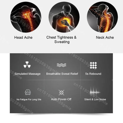 Electric Massage Waist Pad /chair Memory Foam Hot Compress Vibrate Relieve Soreness for Car Office Home Lumbar Support Pillow Ergora