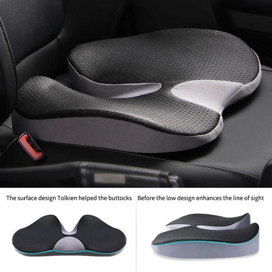 Cushion Non Slip Orthopedic Memory Foam Prostate Cushion for Tailbone Sciaticaback Pain Relief Comfort Chair Car Seat Ergora
