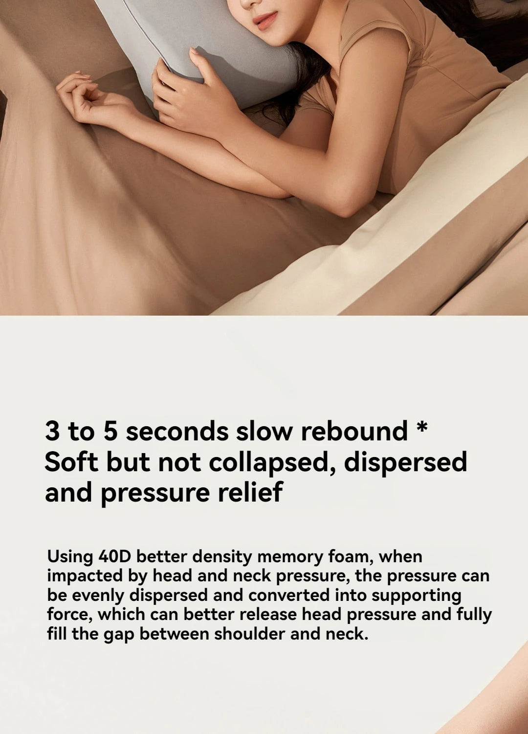 Mijia Memory Cotton Neck Pillow Pro Soft Breathable Antibacterial Strong Support 9cm 11cm High Low Curve Seamless Fit Ergora