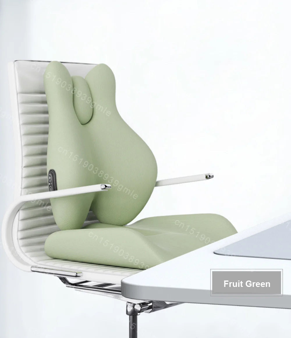 Electric Massage Waist Pad /chair Memory Foam Hot Compress Vibrate Relieve Soreness for Car Office Home Lumbar Support Pillow Ergora