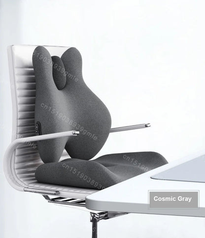 Electric Massage Waist Pad /chair Memory Foam Hot Compress Vibrate Relieve Soreness for Car Office Home Lumbar Support Pillow Ergora