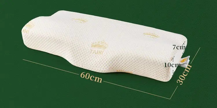 TAIHI Thailand Latex Pillow For Neck Pain Protect Vertebrae Health Care Orthopedic Massage Pillows For Sleeping For Bedroom Ergora