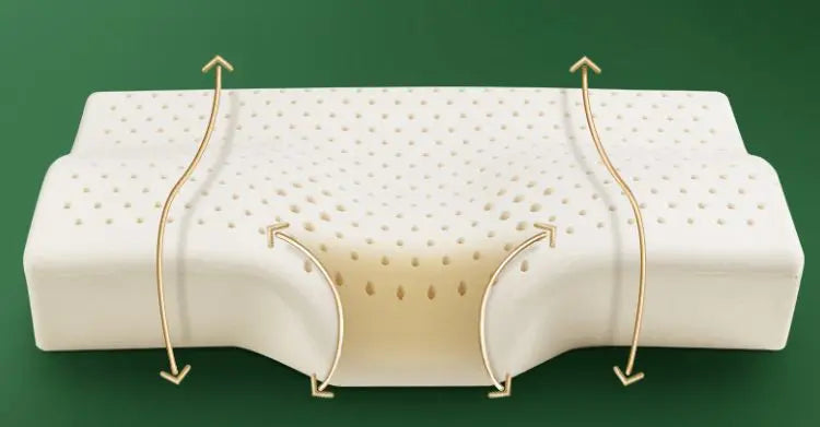 TAIHI Thailand Latex Pillow For Neck Pain Protect Vertebrae Health Care Orthopedic Massage Pillows For Sleeping For Bedroom Ergora