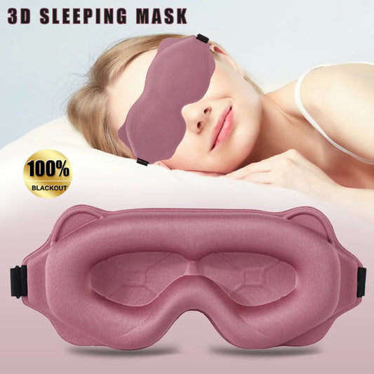 3D Sleeping Mask Block Out Light Soft Padded Sleep Mask For Eyes Slaapmasker Eye Shade Blindfold Sleeping Aid Face Mask Eyepatch Ergora