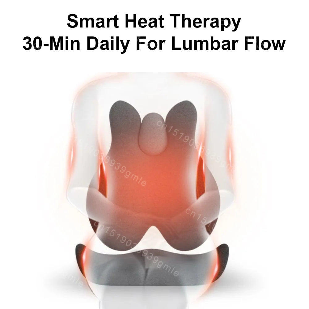 Electric Massage Waist Pad /chair Memory Foam Hot Compress Vibrate Relieve Soreness for Car Office Home Lumbar Support Pillow Ergora