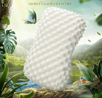TAIHI Thailand Latex Pillow For Neck Pain Protect Vertebrae Health Care Orthopedic Massage Pillows For Sleeping For Bedroom Ergora