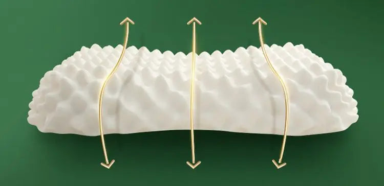 TAIHI Thailand Latex Pillow For Neck Pain Protect Vertebrae Health Care Orthopedic Massage Pillows For Sleeping For Bedroom Ergora