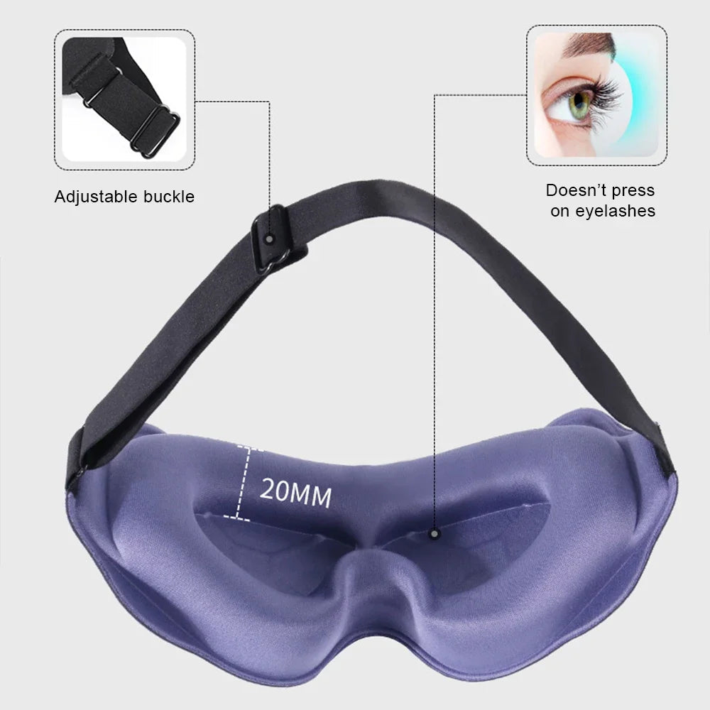 3D Sleeping Mask Block Out Light Soft Padded Sleep Mask For Eyes Slaapmasker Eye Shade Blindfold Sleeping Aid Face Mask Eyepatch Ergora