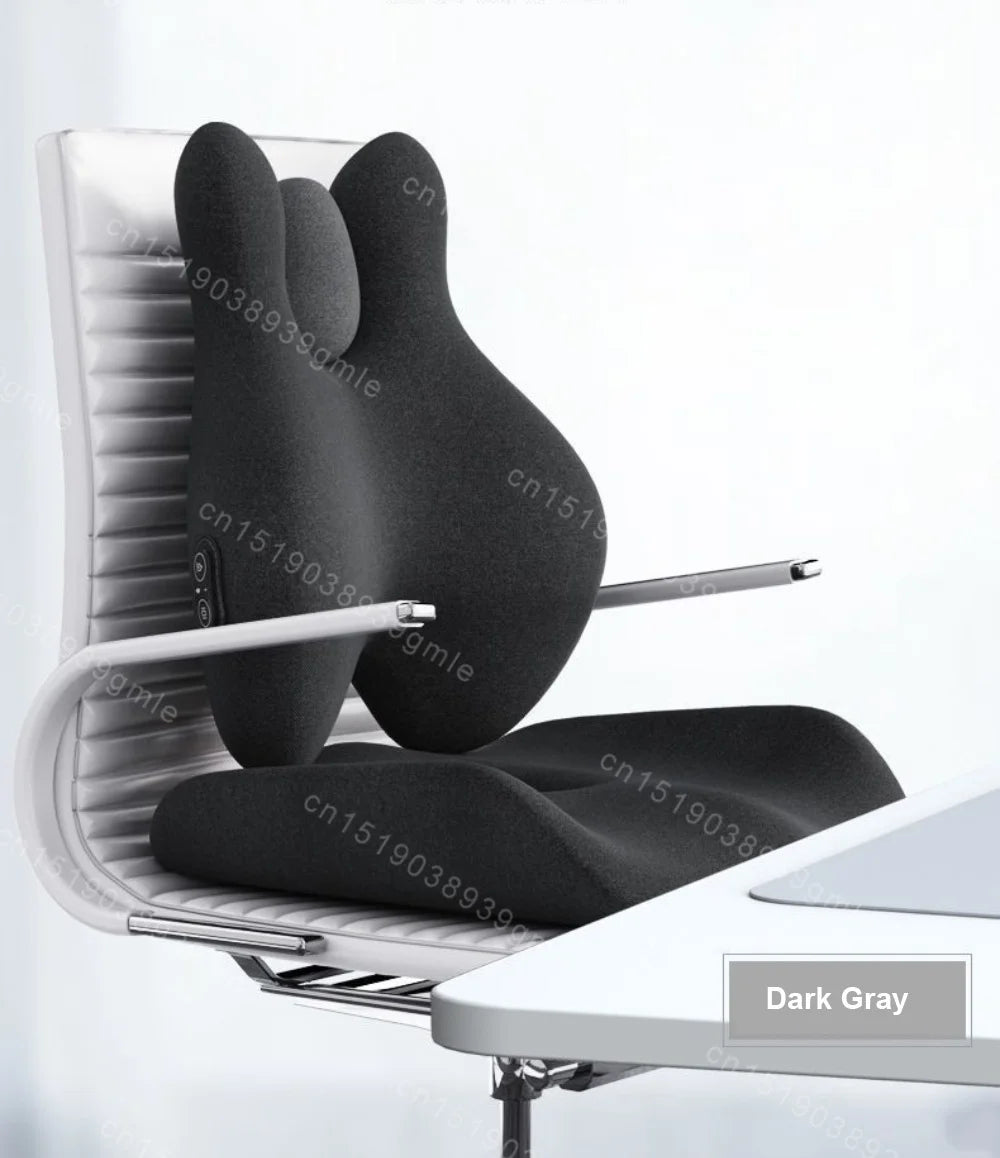 Electric Massage Waist Pad /chair Memory Foam Hot Compress Vibrate Relieve Soreness for Car Office Home Lumbar Support Pillow Ergora