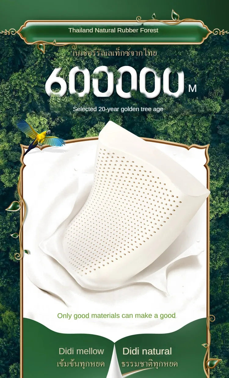 TAIHI Thailand Latex Pillow For Neck Pain Protect Vertebrae Health Care Orthopedic Massage Pillows For Sleeping For Bedroom Ergora