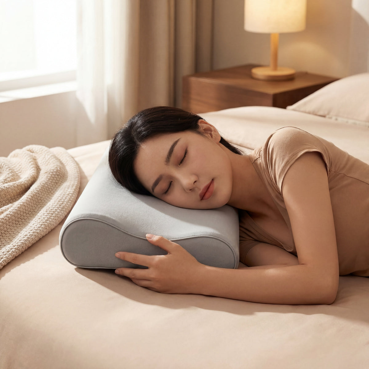 Mijia Memory Cotton Neck Pillow Pro Soft Breathable Antibacterial Strong Support 9cm 11cm High Low Curve Seamless Fit Ergora